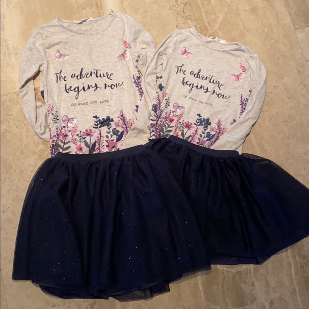 Matching H&M girl outfits